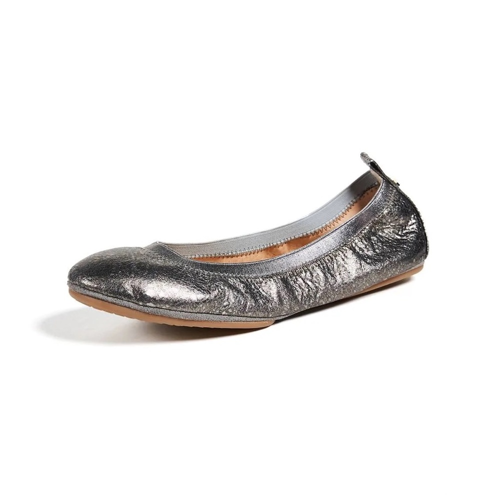 Yosi Samra Foldable Ballet Flat in Pewter size 7